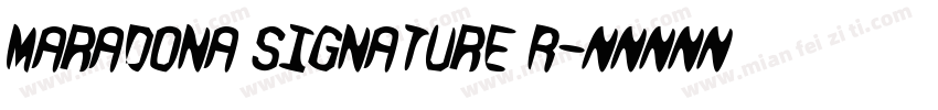 Maradona Signature R字体转换